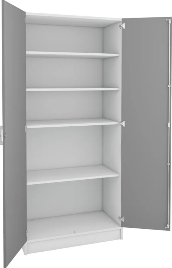 Systemskap med 4 hyller – dybde 46 cm