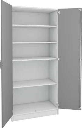 Systemskap med 4 hyller – dybde 46 cm