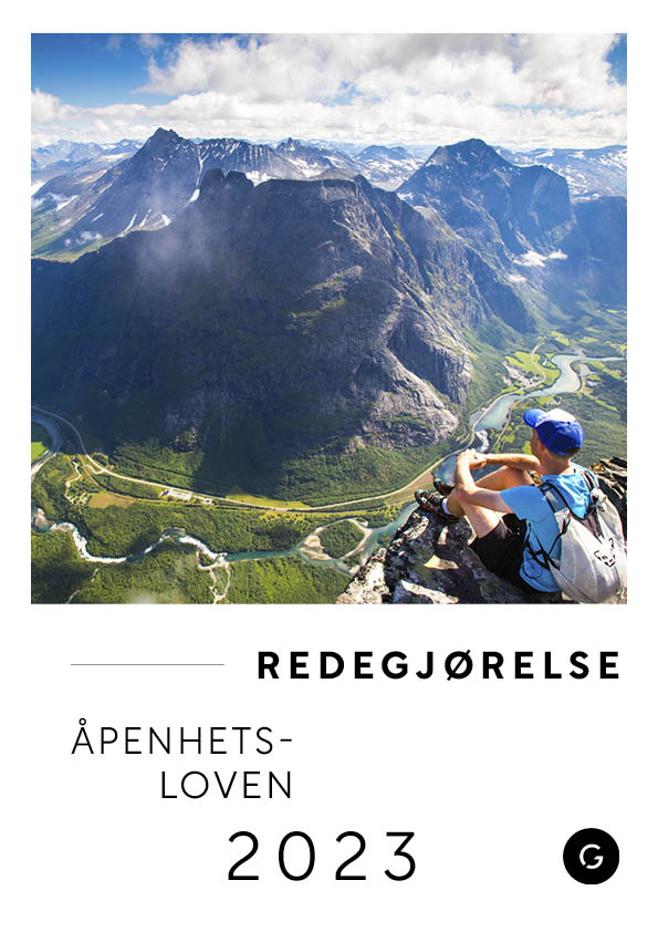 Grande redegjørelse aaapenhetsloven forside